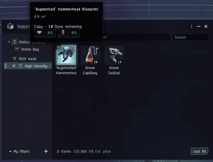 Gallente level 1 drone data site loot.